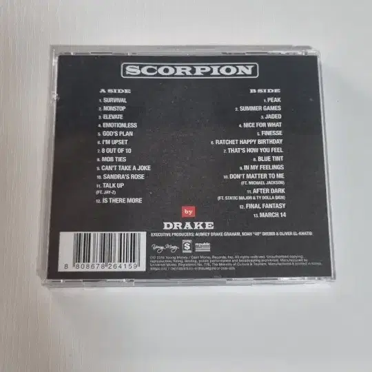 드레이크 Scorpion CD 앨범 Drake