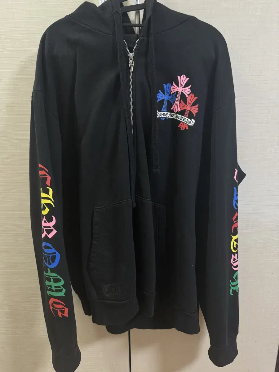 Chrome Hearts Multicolor Semi Fleece Hoodie Zip Up First Edition XL