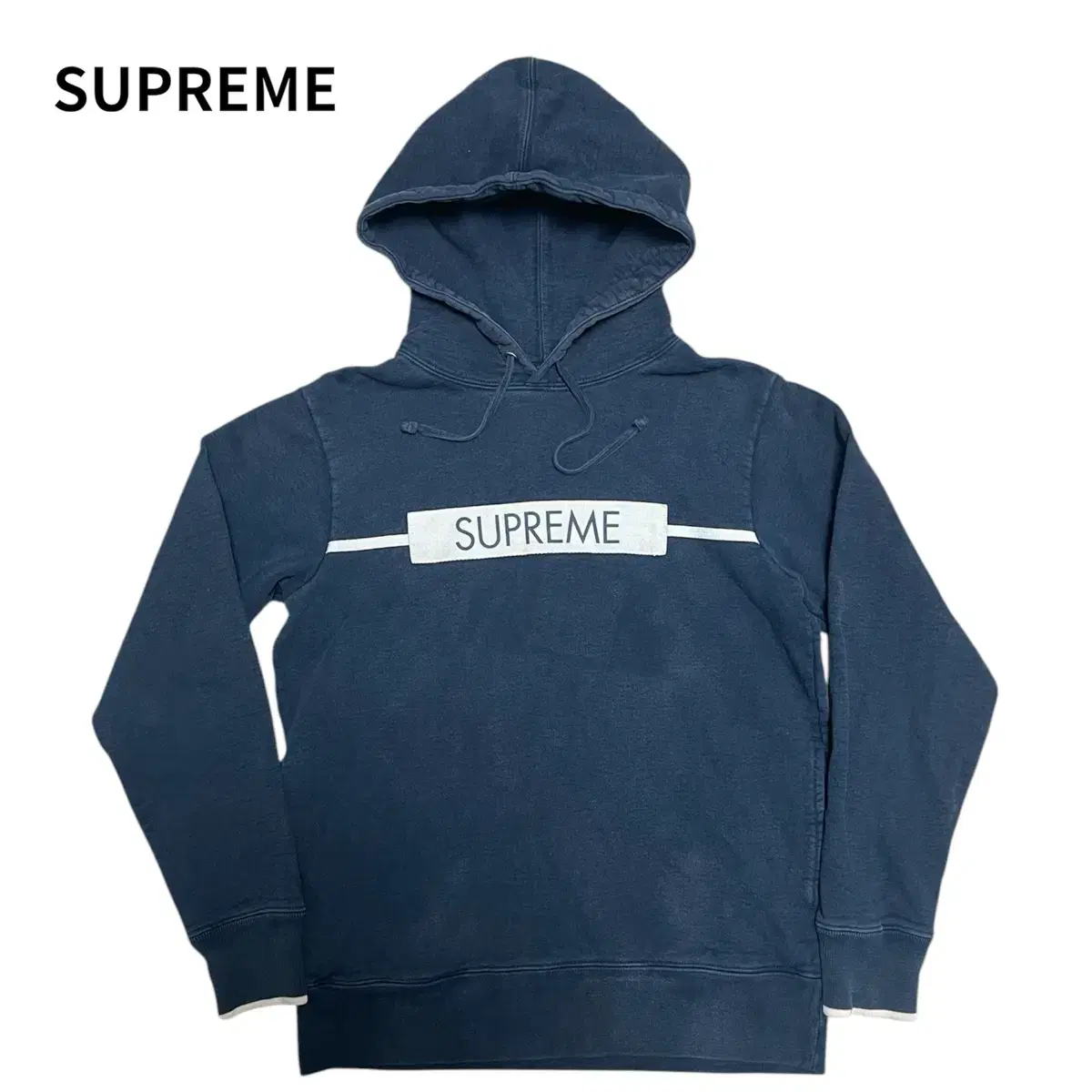 17SS SUPREME 슈프림 체스트 트윌 테이프 후드티