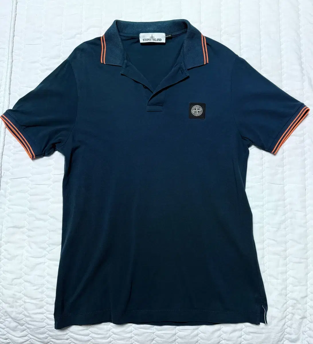 [M] Genuine Stone Island Short Sleeve Karati Patch Polo