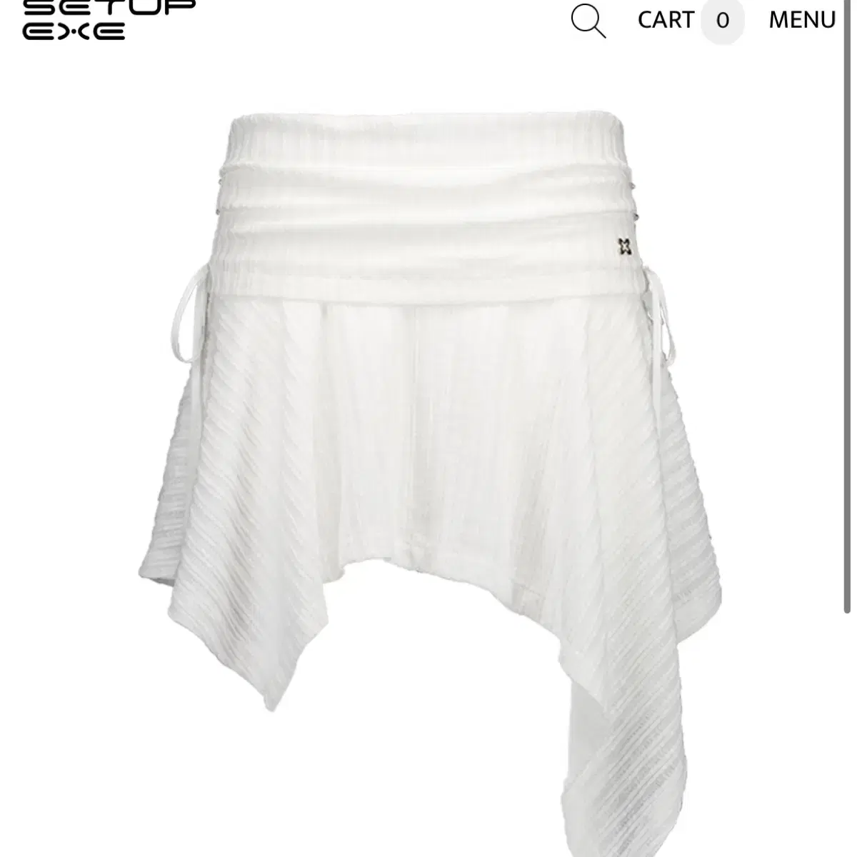 급처) 셋업이엑스이 setupexe knit flare skirt