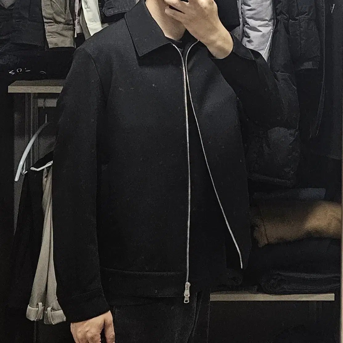 [M] Mutant Relaxed Minimalist Jacket [Black] Blooming