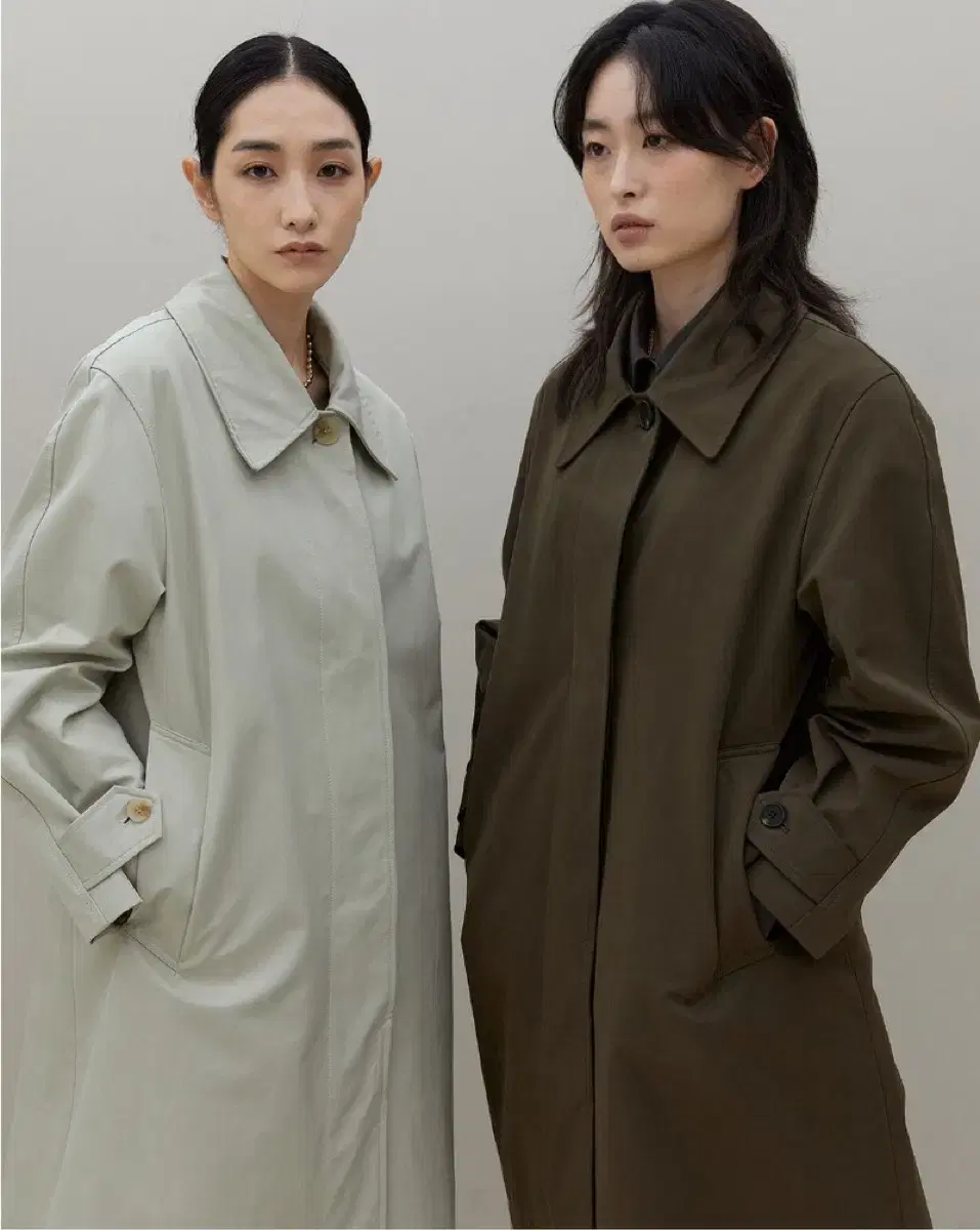 아우로 원버튼 코트 / One Button Trench Coat