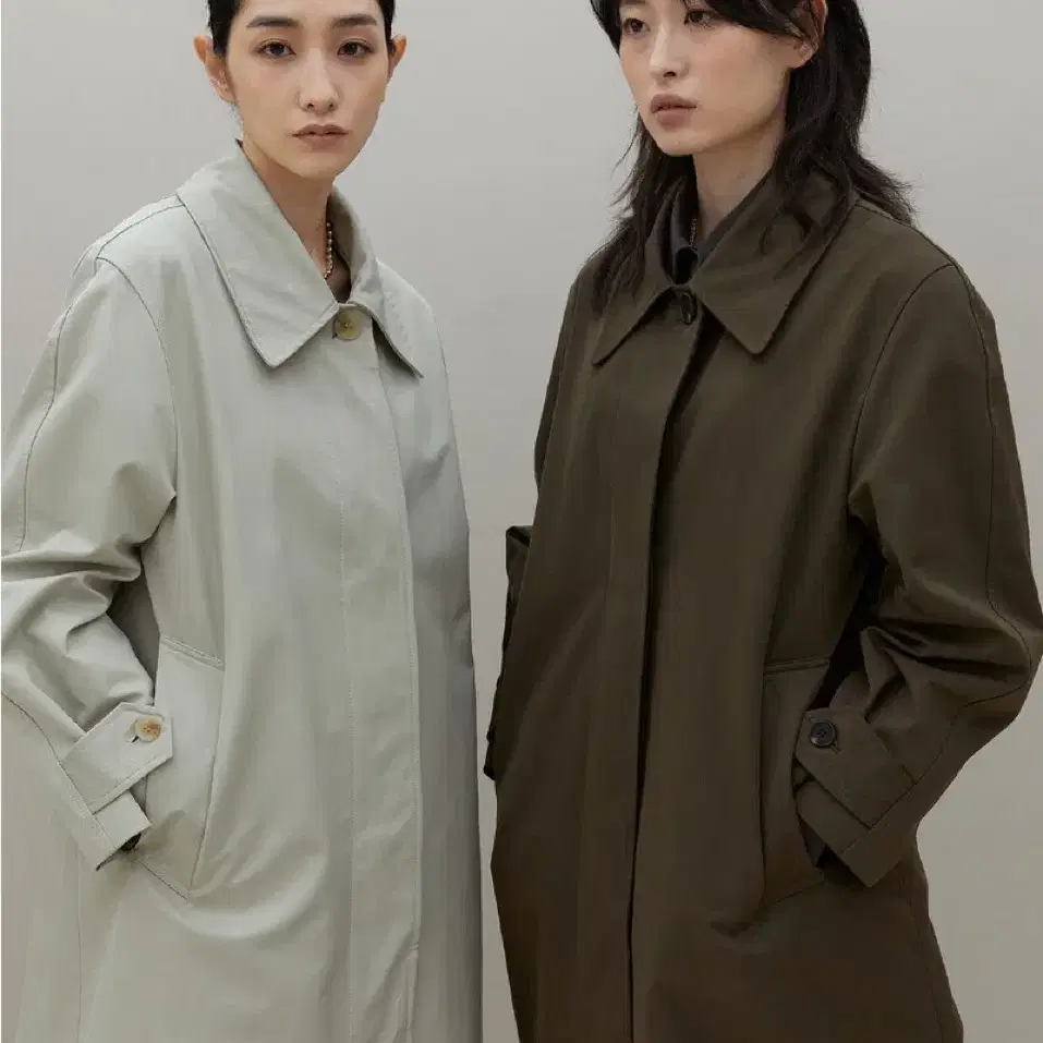 아우로 원버튼 코트 / One Button Trench Coat