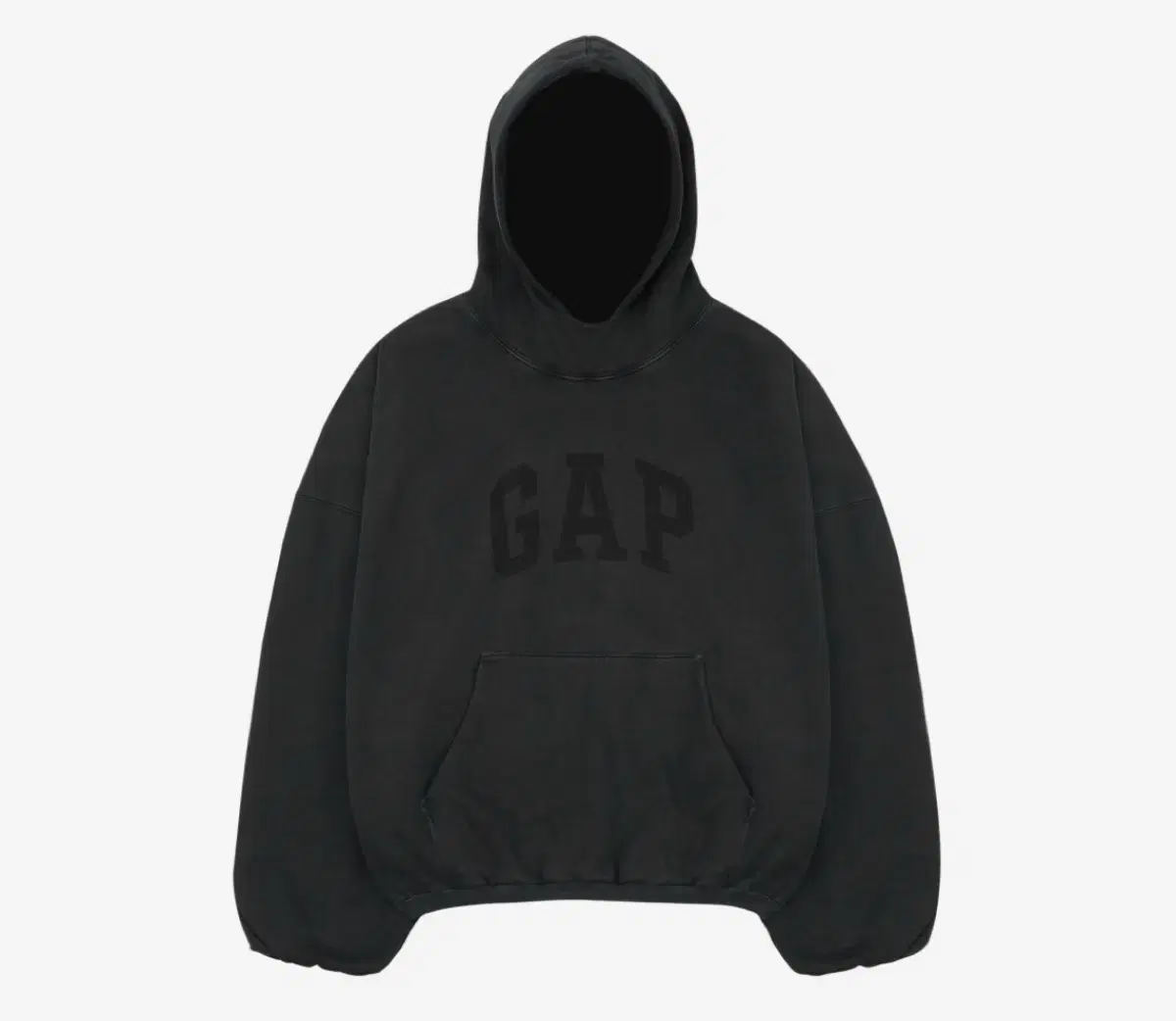 M) YZY GAP E.JI GAP Dove Hoodie Washed Black