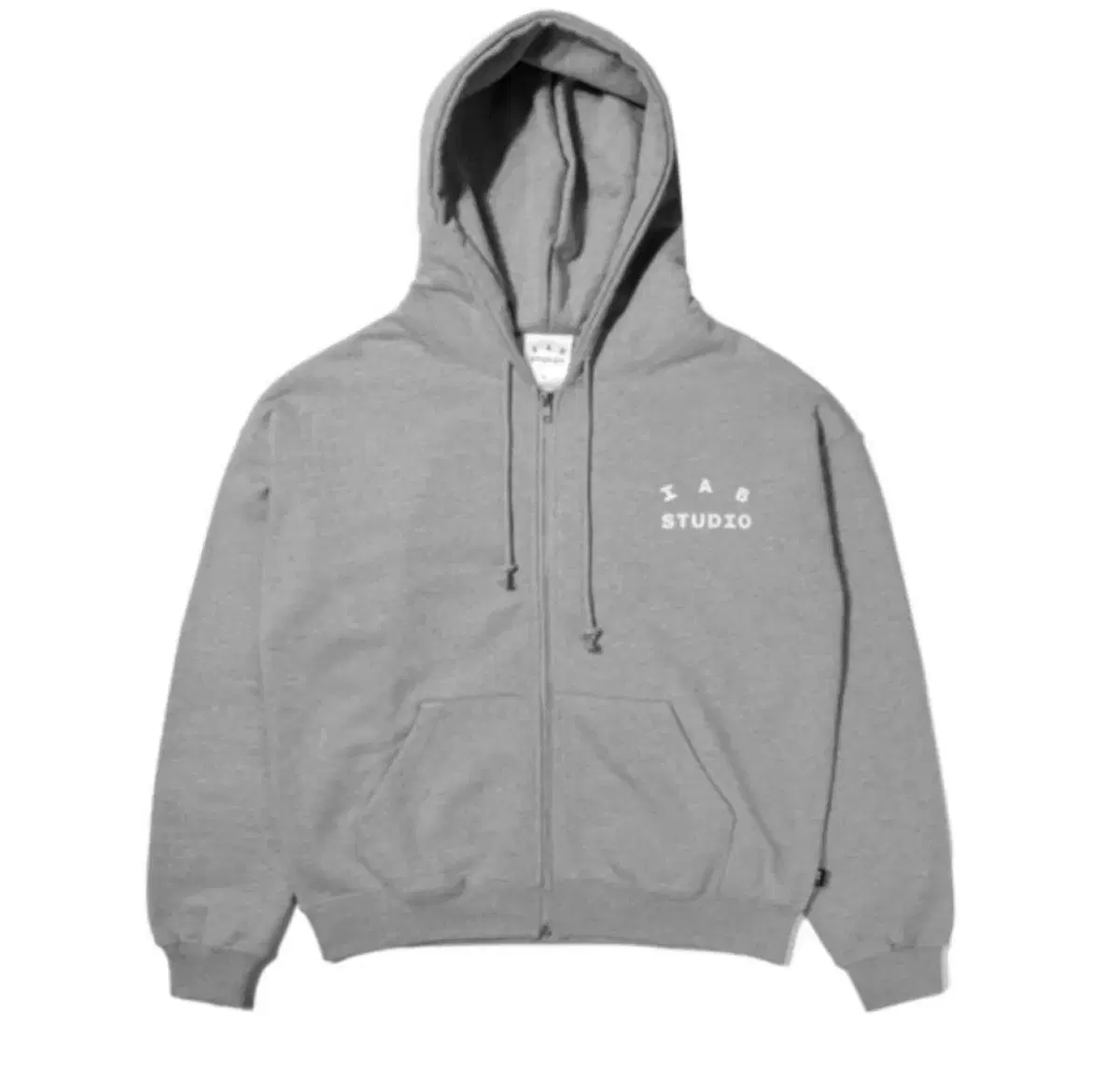 아이앱 스튜디오 zip-up hoodie gray