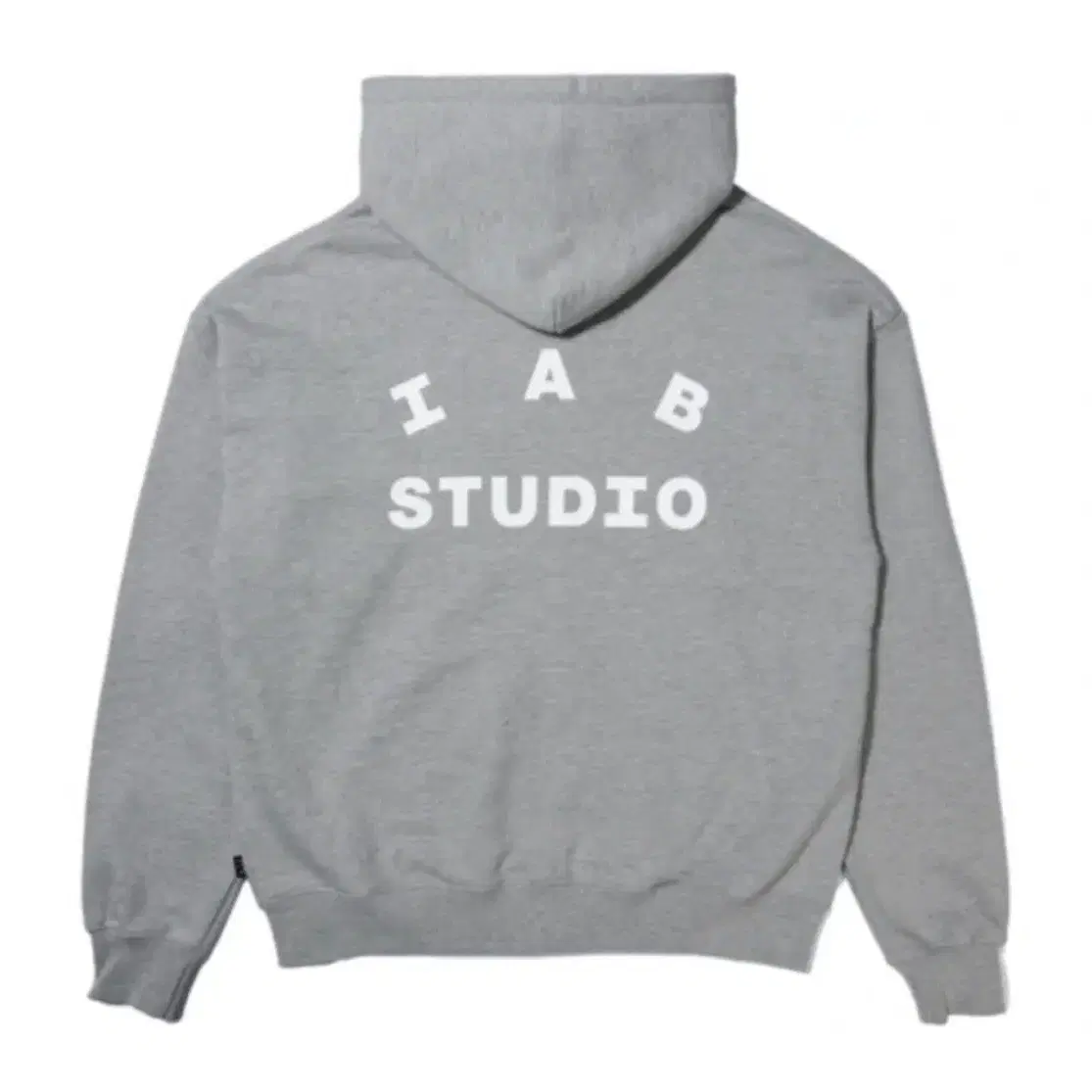 아이앱 스튜디오 zip-up hoodie gray