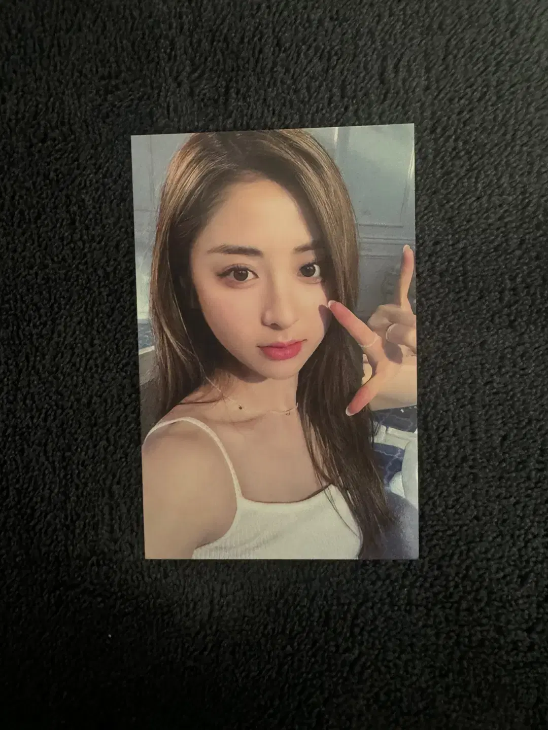 Le sserafim huh yunjin Pierless debut showcase photocard