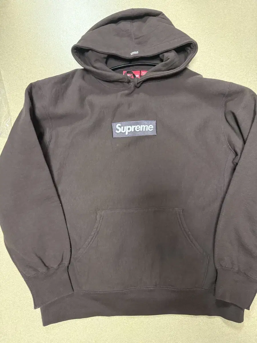 Supreme Box Logo Hoodie Brown L