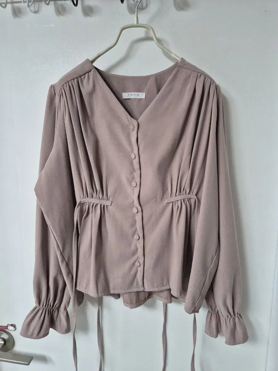 Light Pink Suede Blouse55-77