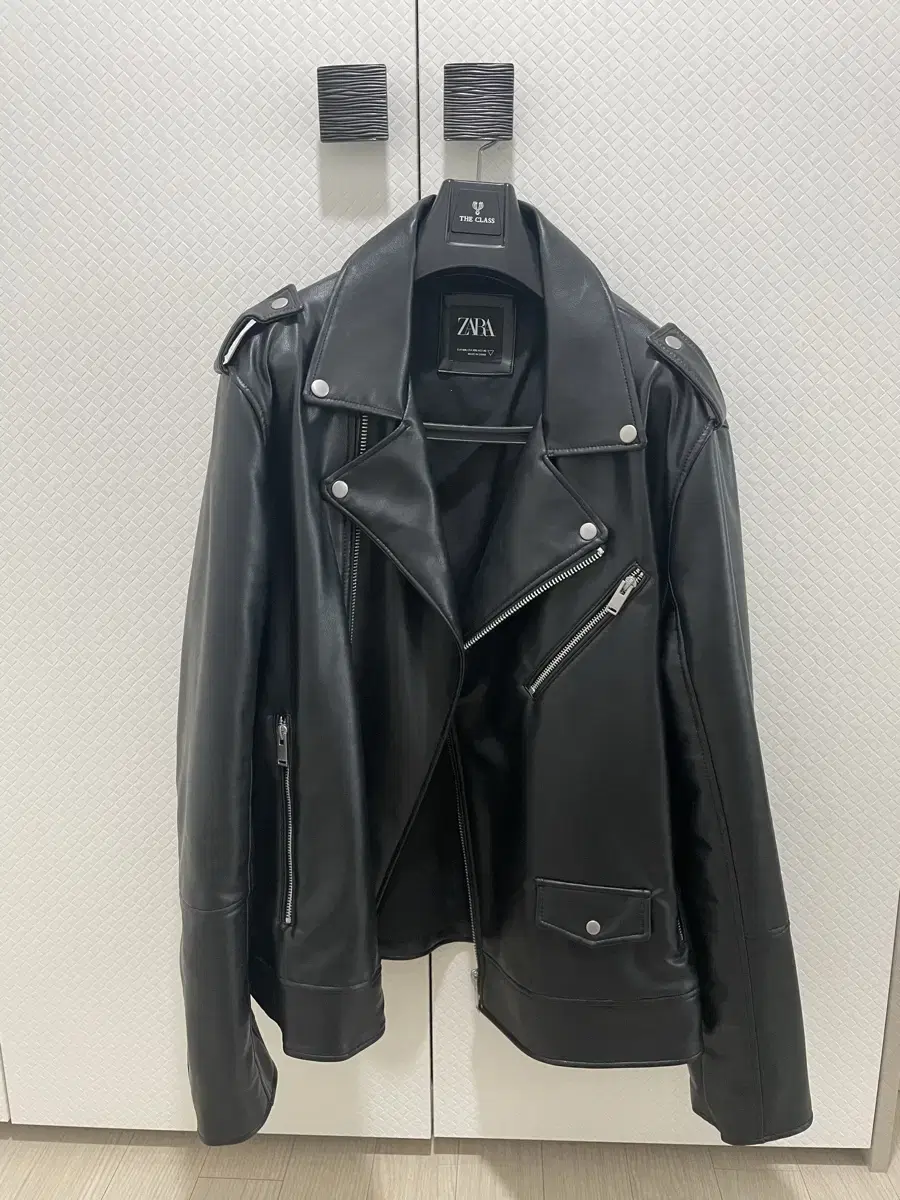 zara leather jacket