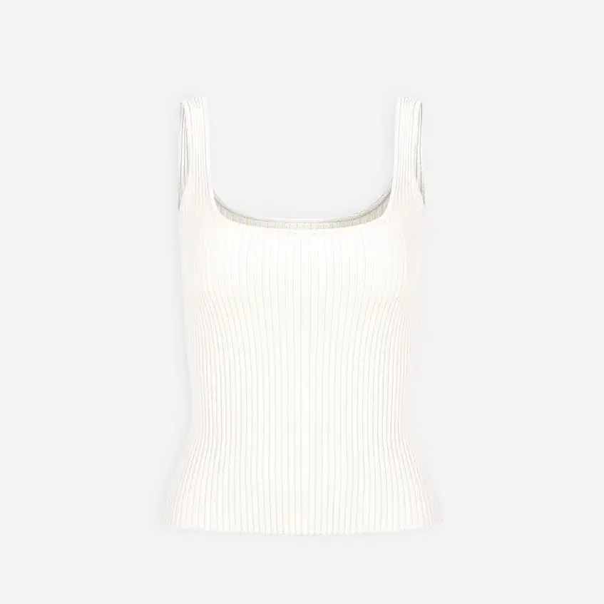 더로랑 Ribbed sleeveless knit top