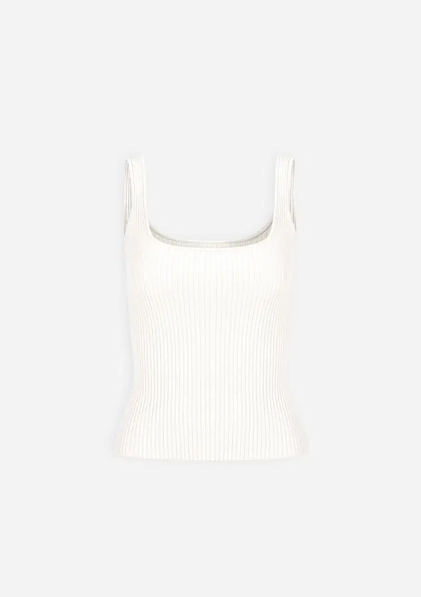 더로랑 Ribbed sleeveless knit top