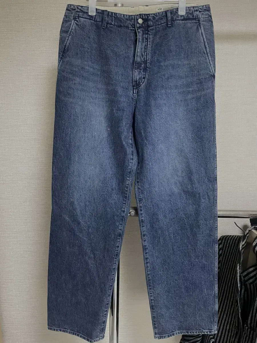 Pottery One Wash Wide Denim Deep Bloo Size 5