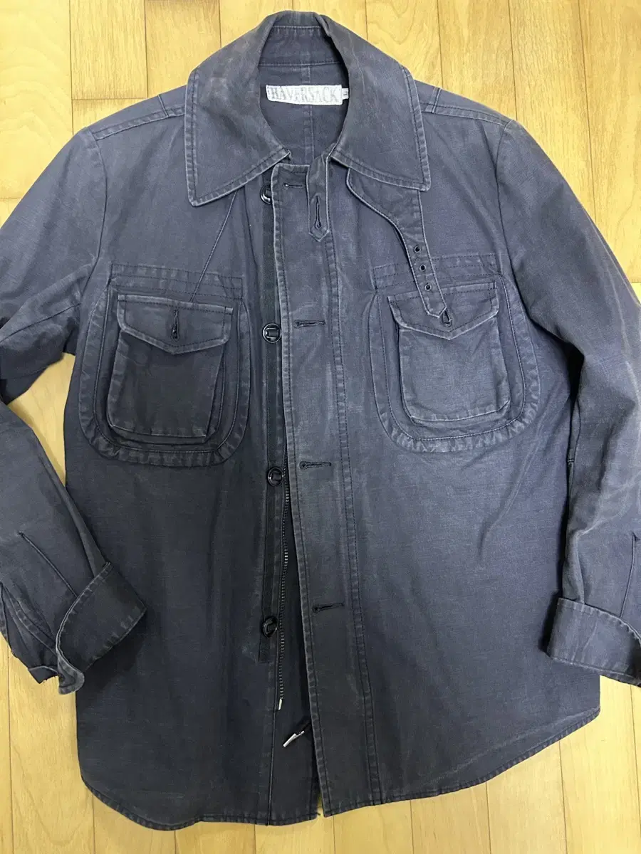 Harbor blue shirt jacket