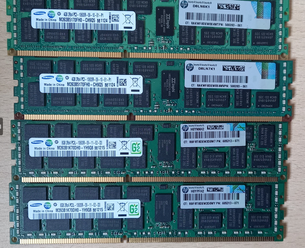 삼성 ecc 서버램 ddr3 4gb 8gb pc3-10600r