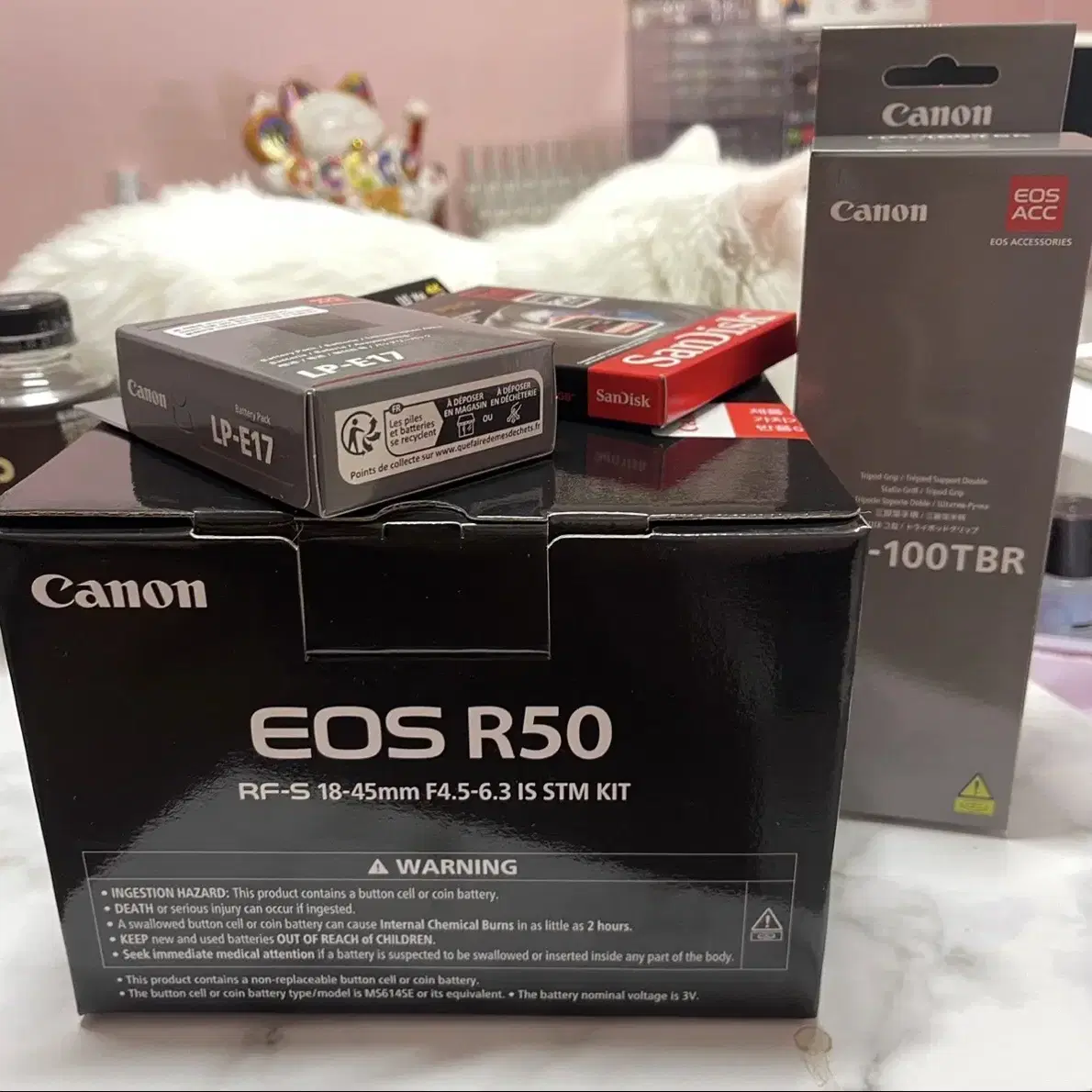 ([FULL BOX]) 캐논 EOS R50 18-45 키트 화이트