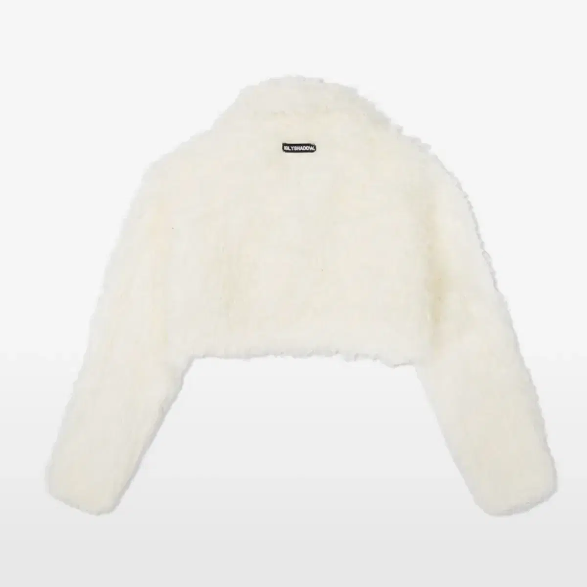 어글리쉐도우 CURLY CROPPED FUR JACKET(IVORY)