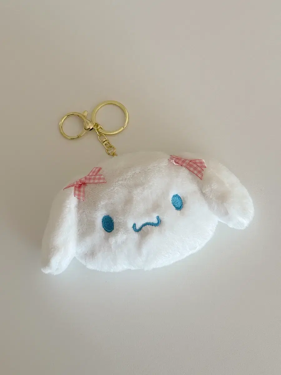 (New) Cinnamoroll keyring coin purse San Rio doll bag loop pow