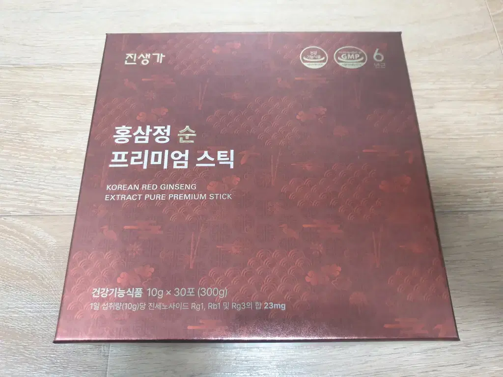 진생가 홍삼정 순 프리미엄 스틱 10g X 30포 + 쇼핑백 홍삼 미개봉