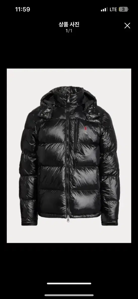 [L] Polo Glossy Puffer Padding