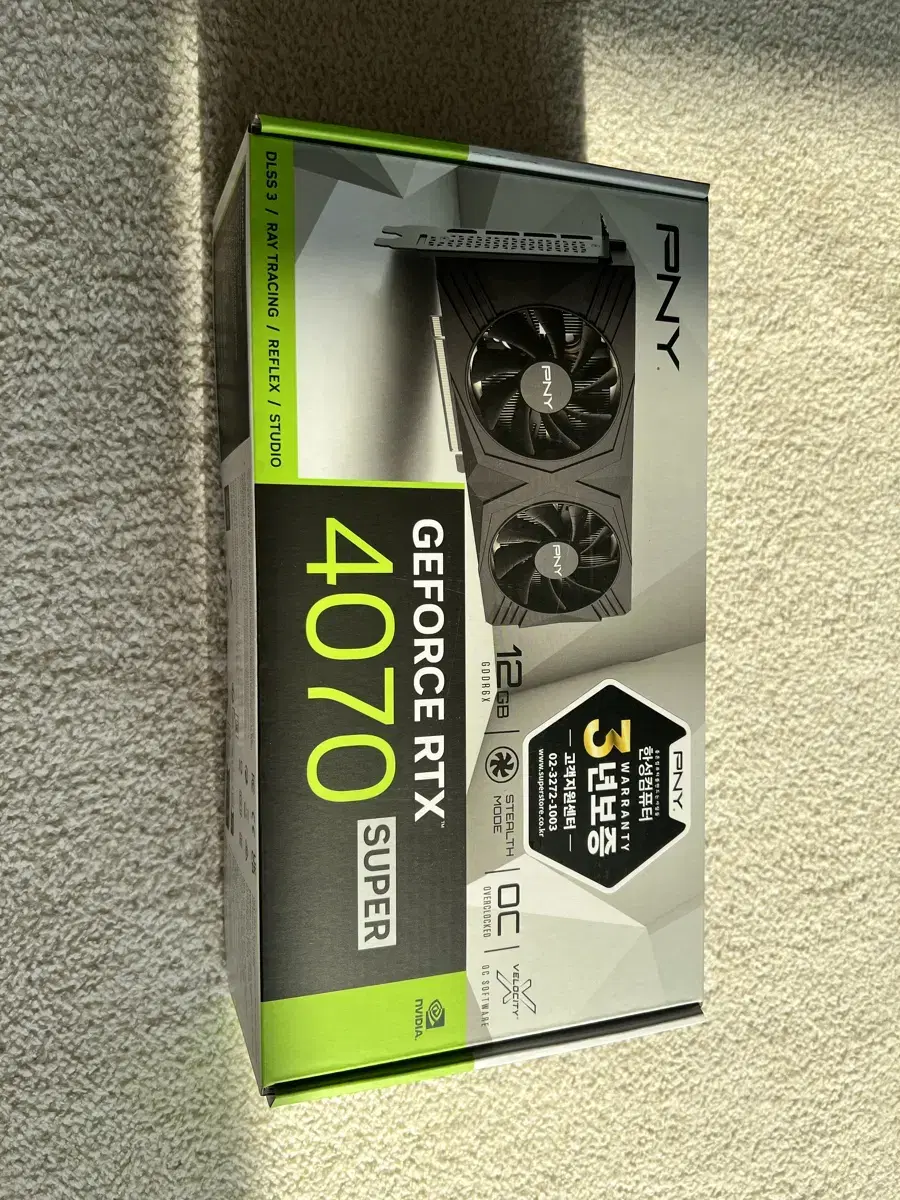 [미개봉] PNY RTX 4070 SUPER VERTO OC D6X 12