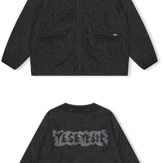 예스아이씨 경량패딩 quilted camo liner jacket