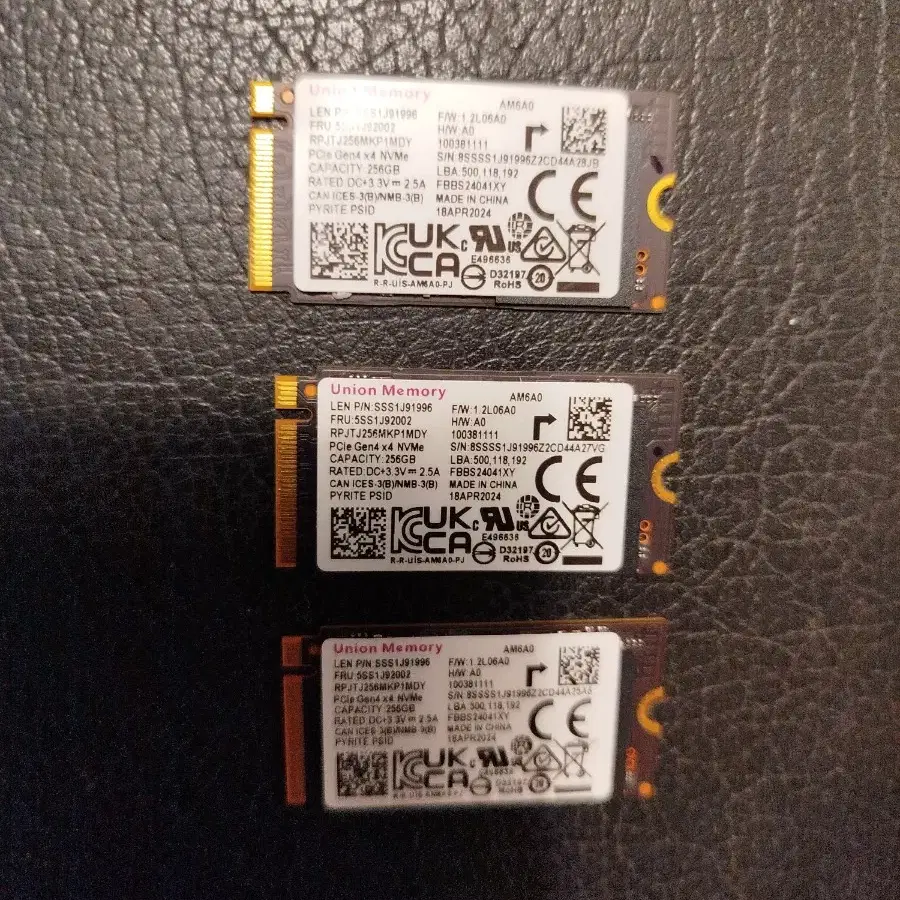 union memory 256gb nvme 2개