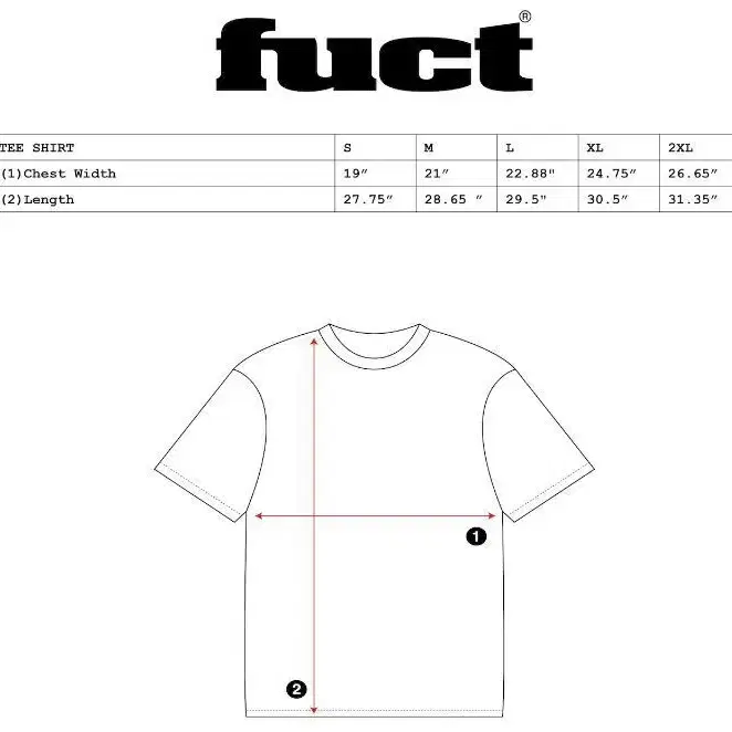 fuct 티 3종류 퍽트