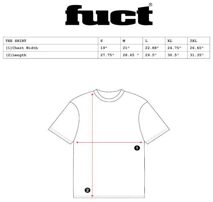 3 types of fuct tees