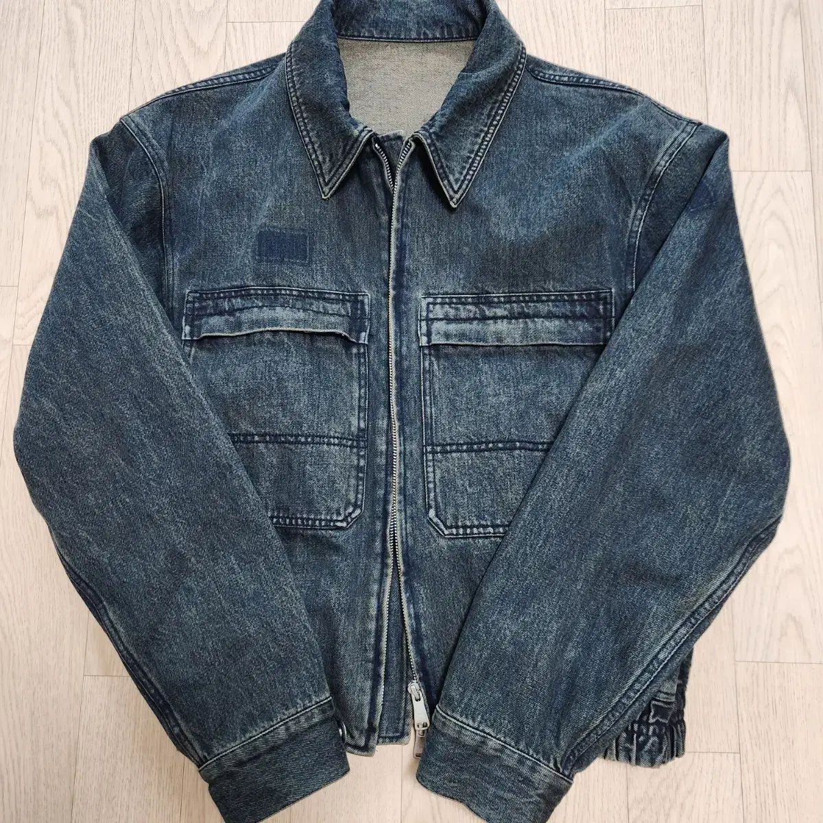 Coarse Tint Denim Jacket Indigo Brown Size L