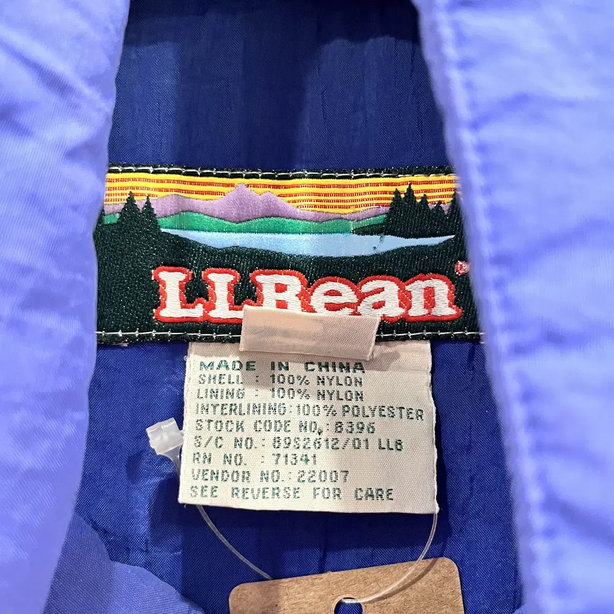 90s L.L.Bean 엘엘빈 나일론 집업 레인 자켓