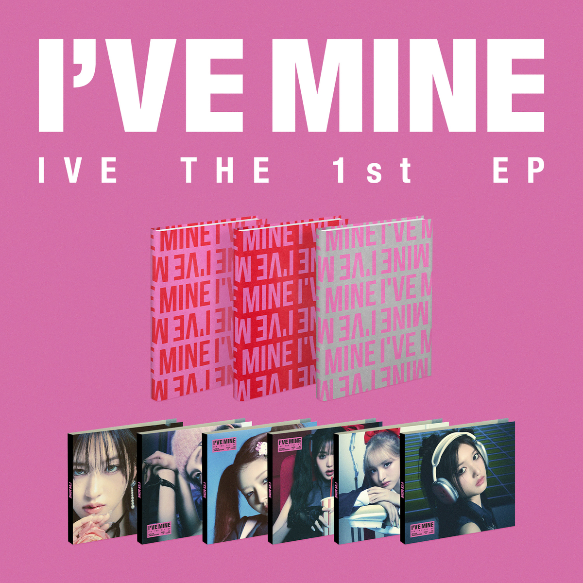 [unsealed] ive 1st EP album 9-piece set (3 basic + 6 digipacks)