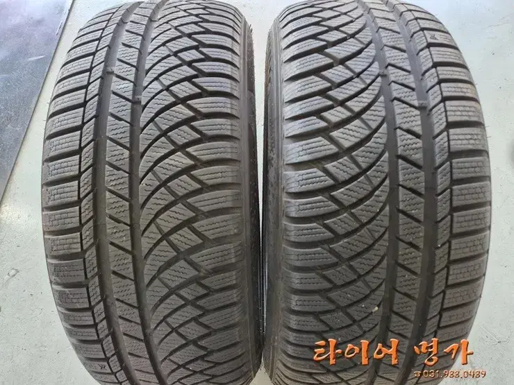 금호 윈터크래프트 겨울용 중고타이어 225 55R17 2pcs.