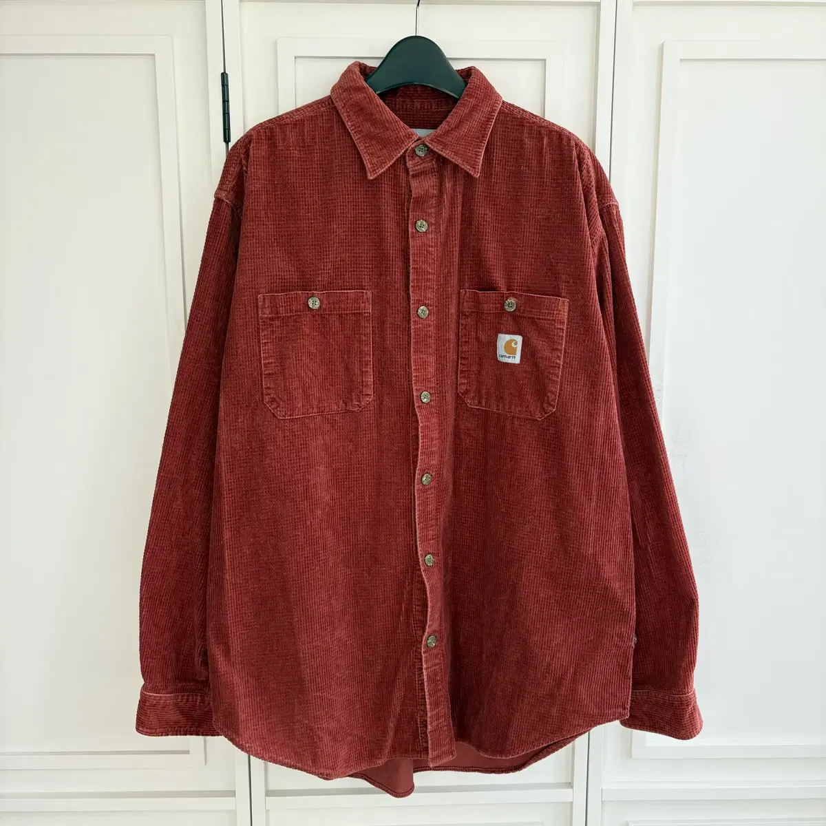 [2XL]Calhart Orange Waffle Corduroy Shirt CH6299