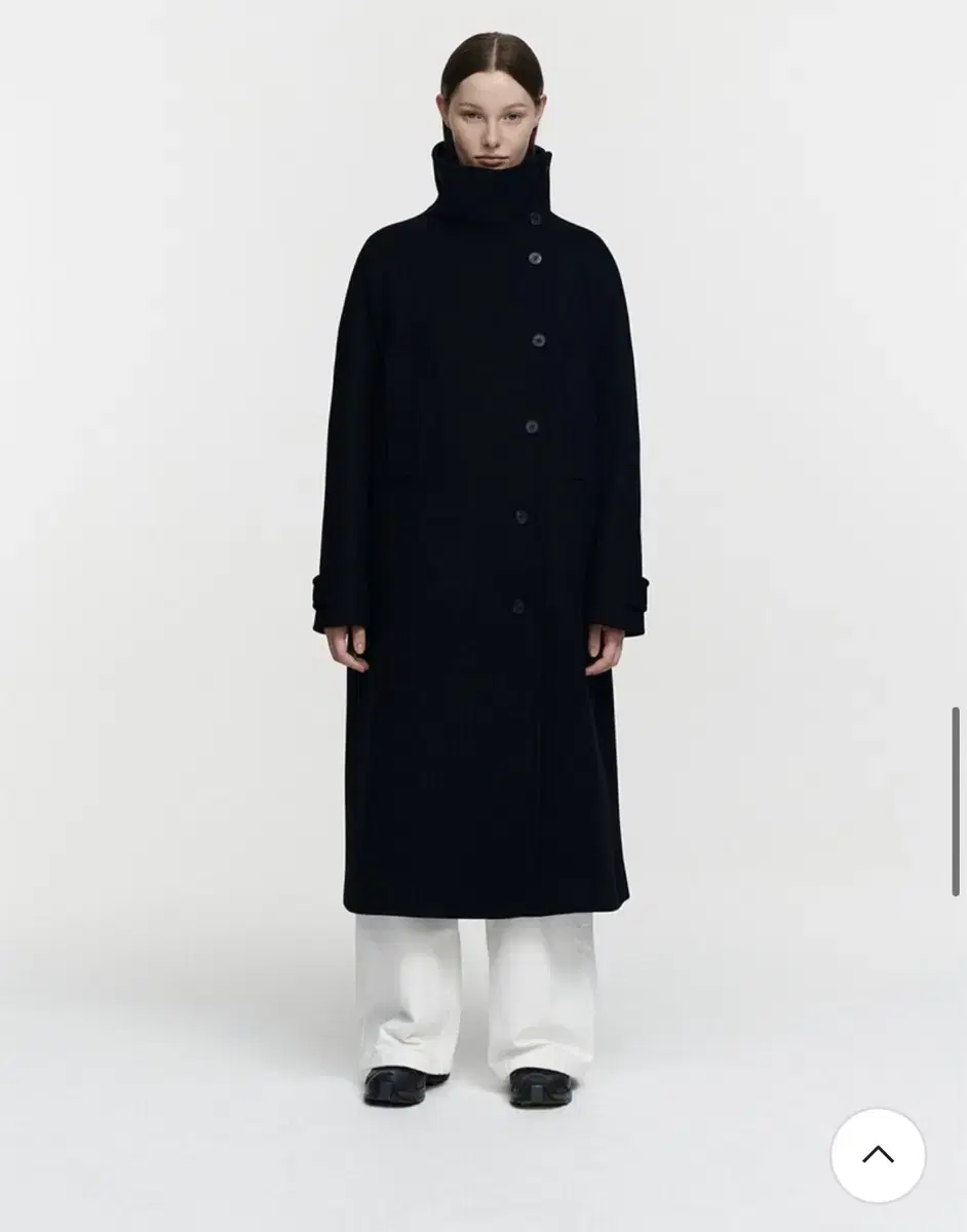 버뮬라 cashmere high neck coat(black)