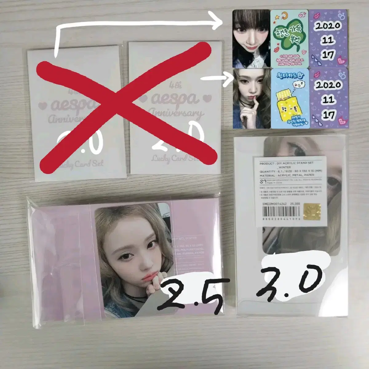 Aespa karina giselle winter ningning 4th Anniversary photocard md MD Whiplash Armageddon