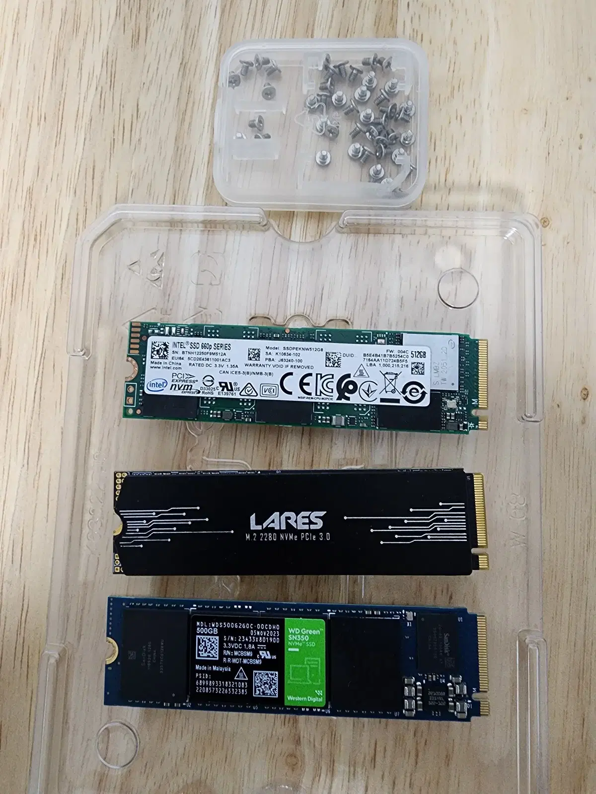 WD/인텔 SSD 512GB 외.. /원도우10, 24년 문서