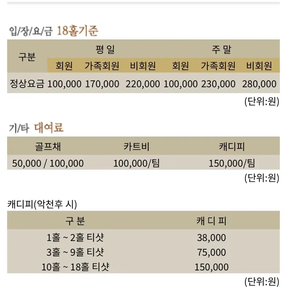 제일CC 골프 라운딩 양도해요 12/9, 12/16, 12/28