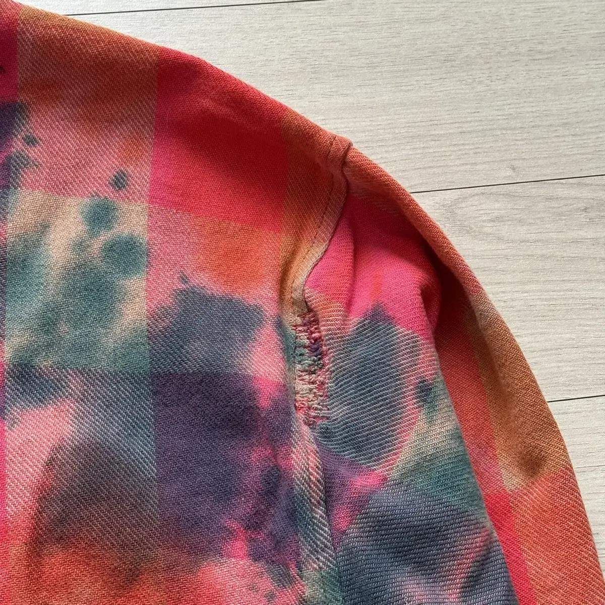 XL) madeworn 메이드원 타이다이 플란넬 셔츠