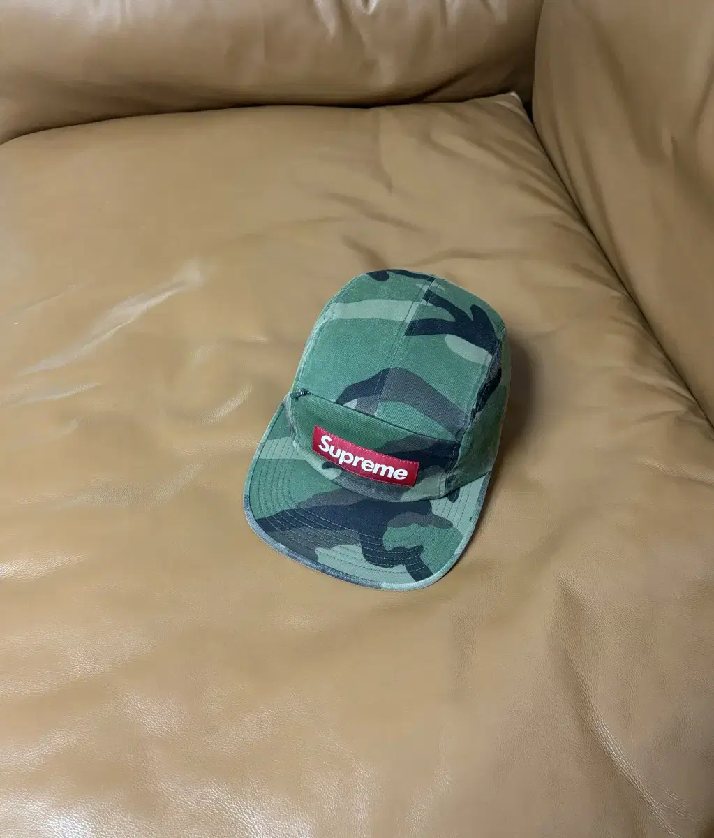 Supreme 슈프림 카모 캠프캡 모자 (Washed Camo)