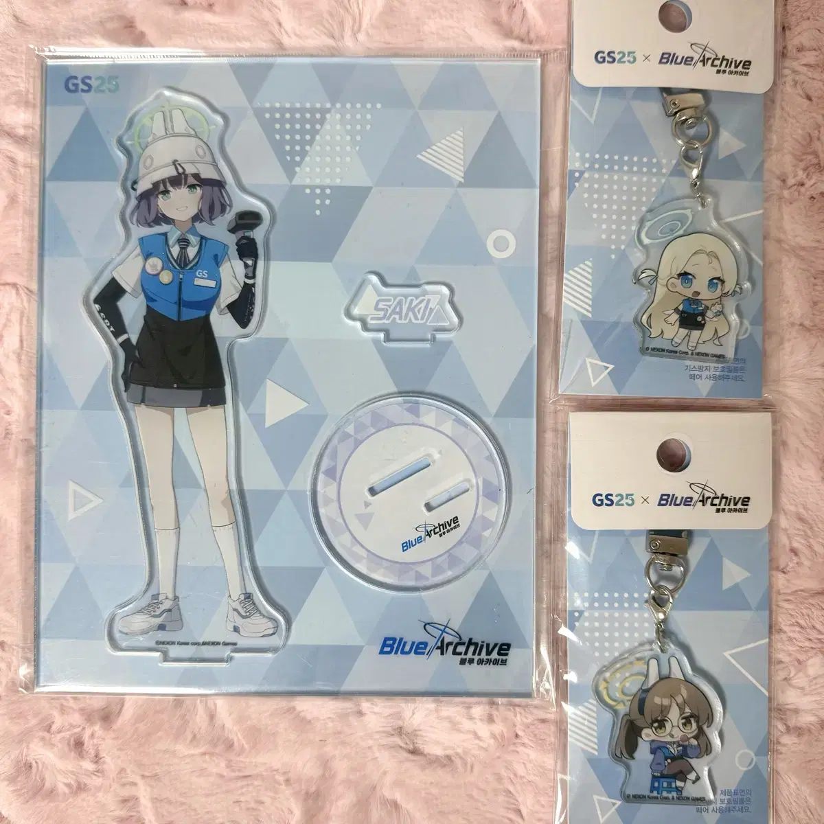 Bloo Akazies GS25 acrylic stand keyring Sakimiyako Moe Sora