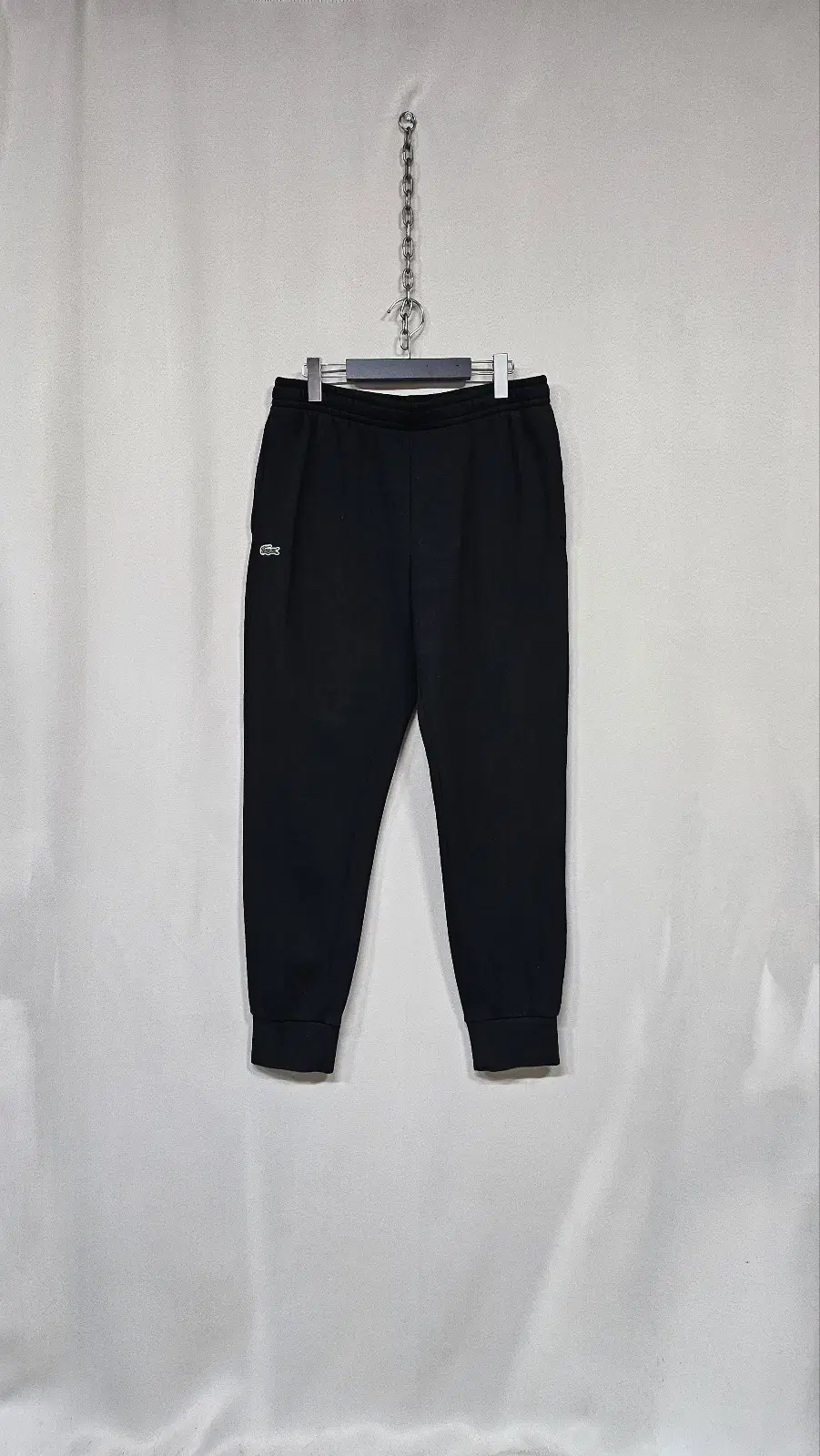 Crocodile Brushed Jogger Pants in Black