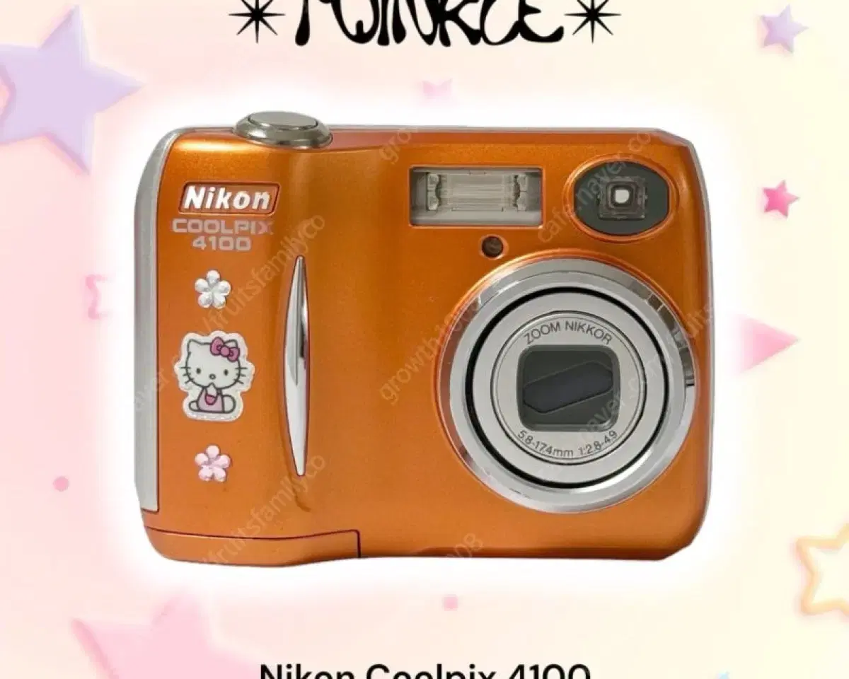 니콘 nikon 빈티지 카메라 디카 쿨픽스4100 희귀색상 오렌지