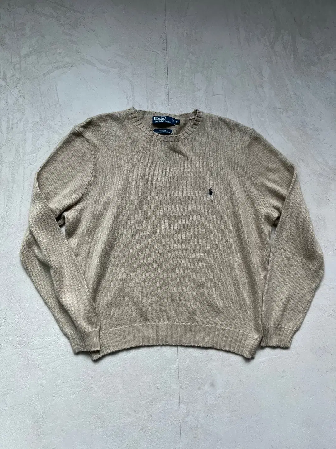 2XL-3XL) Polo Ralph Lauren beige knit