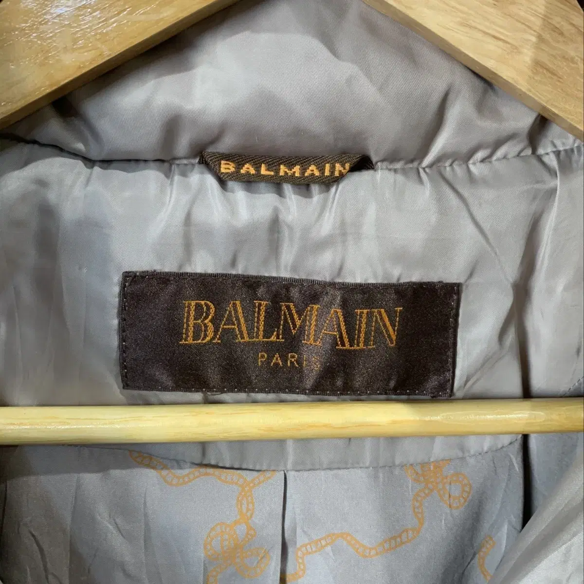 BALMAIN 발망 블루폭스퍼 덕다운 롱패딩