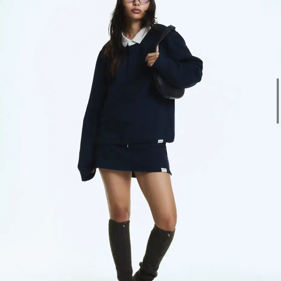 글로니 스웻 스커트 G DRAWSTRING SWEAT SKIRT