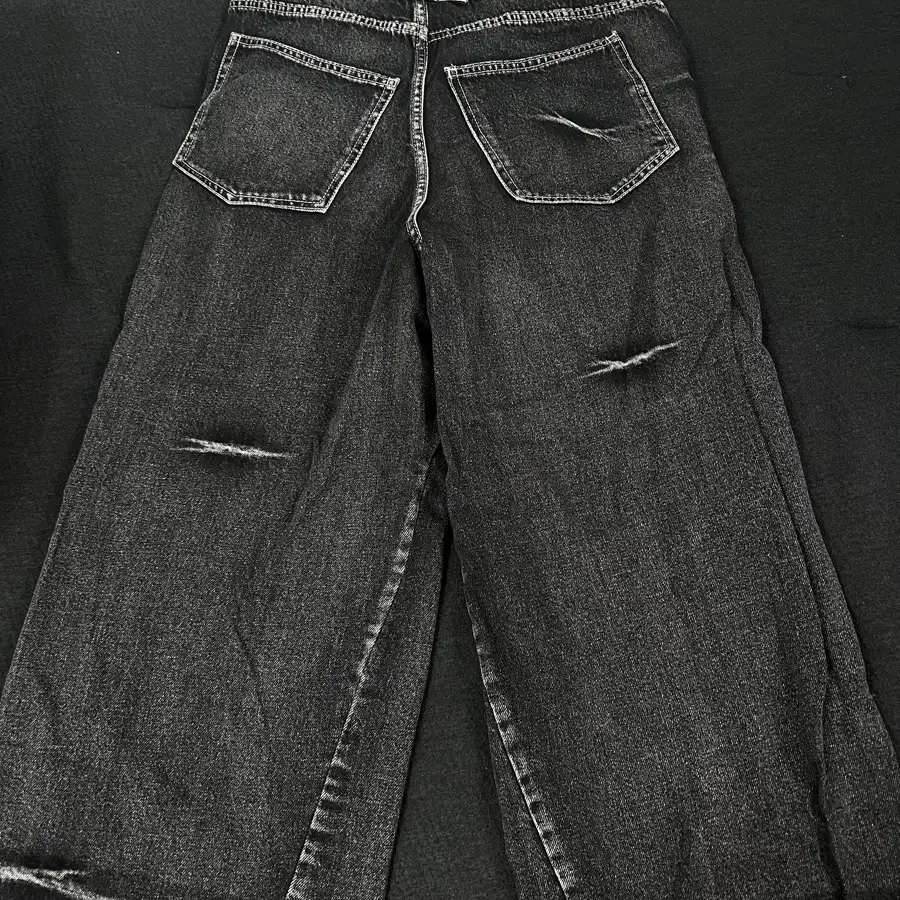 48 메종미네드 PINCH WIND DENIM PANTS BLACK