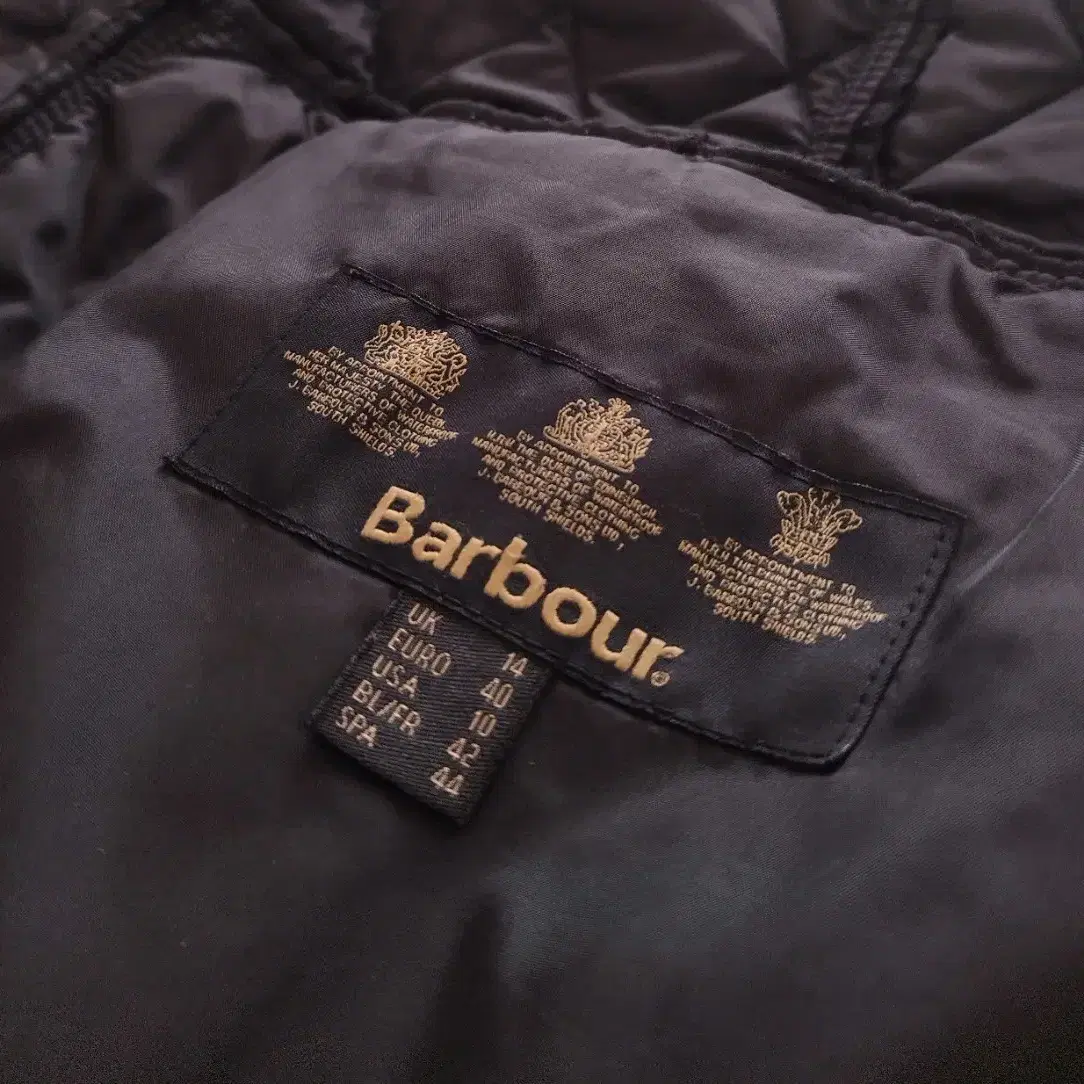 barbour 바버 트위드 퀄팅 자켓 uk14