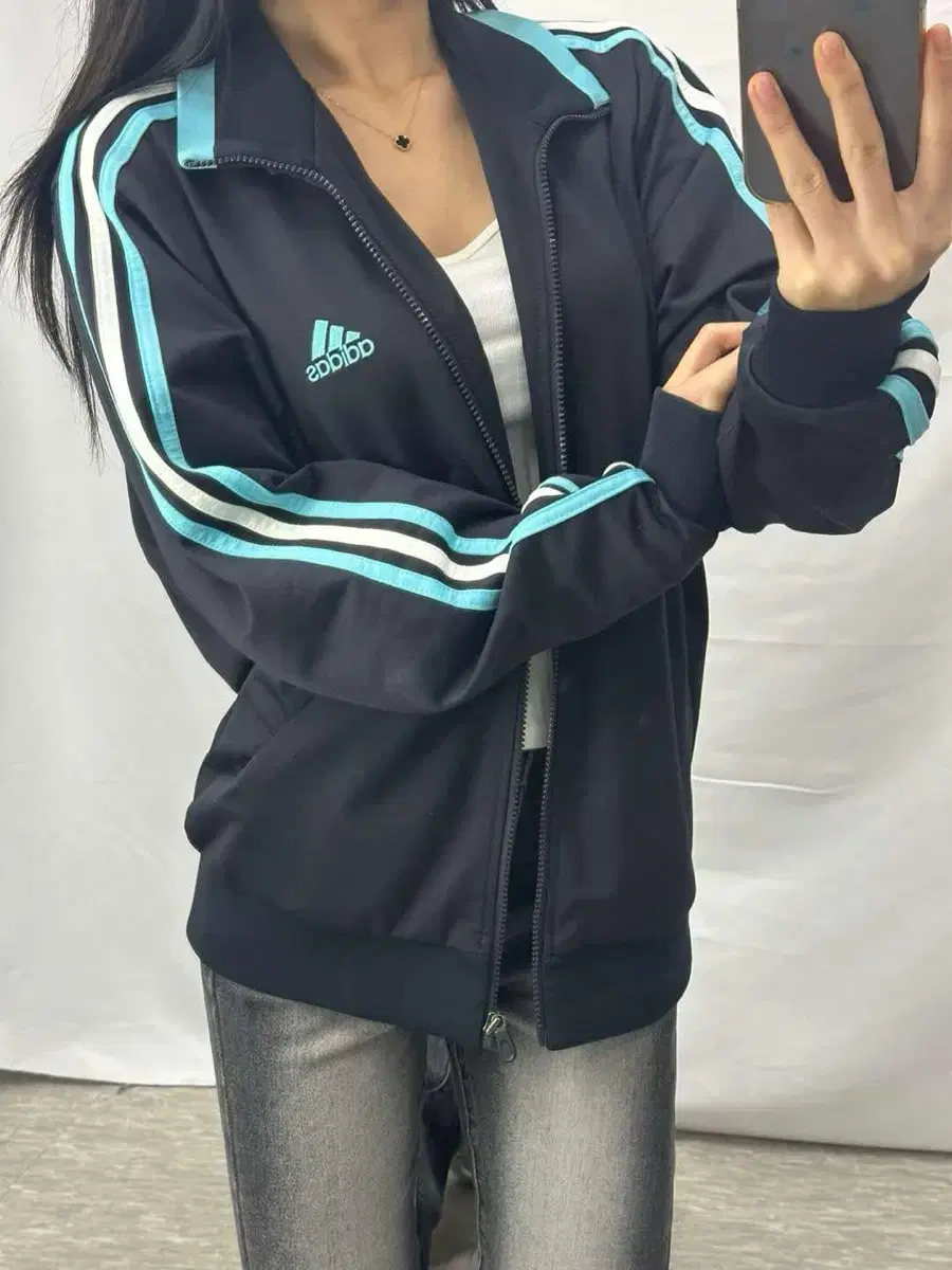 adidas Sky Blue Anodized Cinnamon Roll Track Top Rare (100)